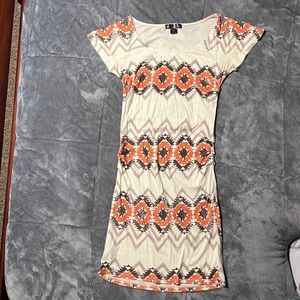 Rock and roll cowgirl Aztec print dress